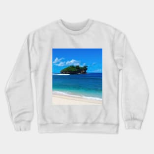 Watu Karung lagoon sand beach with rock islands Crewneck Sweatshirt